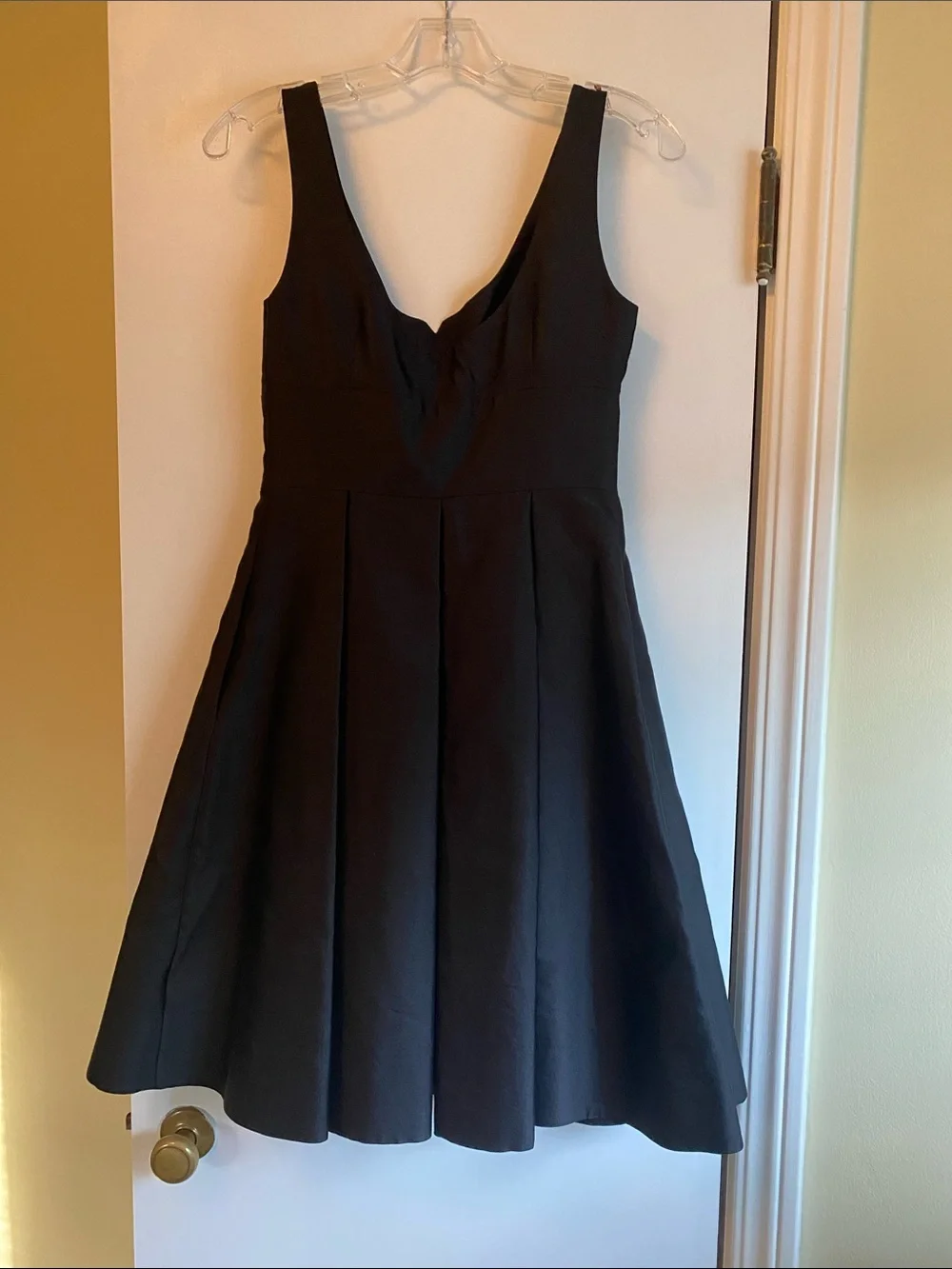 kate spade Black Sleeveless Midi Fit-and-Flare Dress